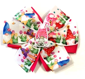 Beautiful Breast Cancer Awareness and a Gnome inspired hair bow for girls. - Picture 1 of 3