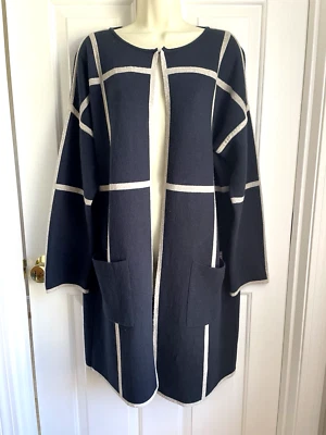 Barbour Rothesay Cárdigan Suéter Plumero Invierno Tartán Azul Beige Mujer Talla M Foto 1 de 4