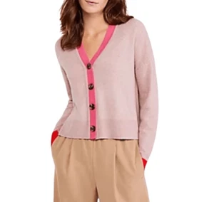 Ann Taylor Petite Colorblock Cardigan - Picture 1 of 7