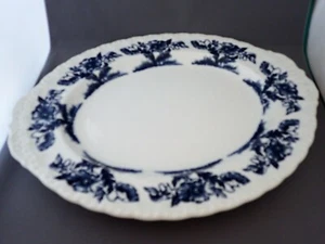 Seltene Vintage Grindley China Atlas blau Muster ovale Servierplatte 14 1/2" - Bild 1 von 4