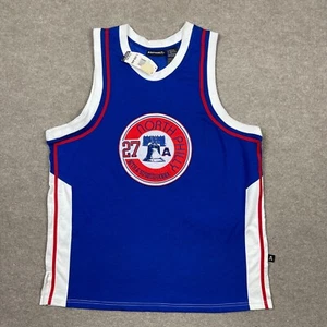Vintage Asphalt Legend Jersey Mens Large Blue North Philly 27 Basketball Starter - Picture 1 of 8