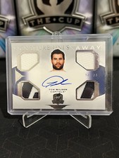Tom Wilson 2020-21 Upper Deck The Cup Signature Uni’s Quad Patch Auto 12/35