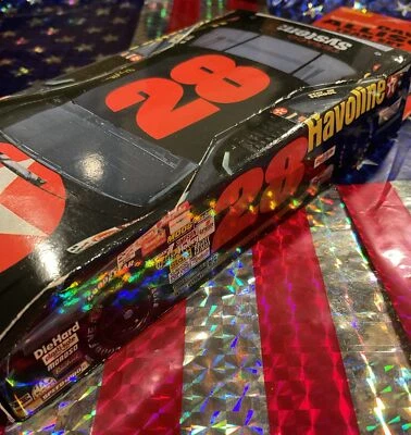 ORIGINAL DAVEY ALLISON 1992 TRAKS 25 CARD TEAM SET #28 CAR SHAPED BOX HAVOLINE - Image 1 of 4