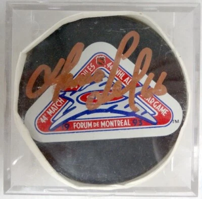 NHL 1993 All Star Game Pittsburgh Penguins #66 Mario Lemieux Autografiado Puck! Foto 1 de 4