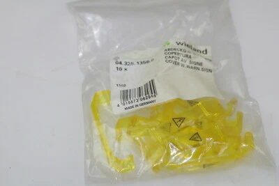 Lot De 50 Couvercles WIELAND Avec Panneau D'Avertissement 04.325.1356.0 - Image 1 of 3