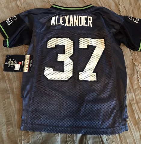 SHAUN ALEXANDER Seattle SEAHAWKS Football REEBOK Little Boys 4 Small Jersey NEW Cover
