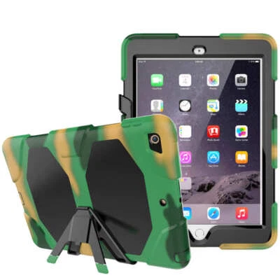 For iPad 10/9/8/7/6/5th Gen 4 3 Gen Air Pro 11 12.9 Mini Rugged Stand Case Cover - Image 1 of 4