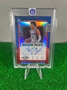 2021-22 Contenders Optic Cade Cunningham Rookie Season Ticket Red Auto /99