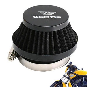 48mm Black Round Tapered Air Filter Mushroom Head Air Filter for Motorcycle - Picture 1 of 9