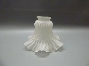 Jugendstil Lampenschirm Glas Glasschirm matt Milchglas #5 - Bild 1 von 3
