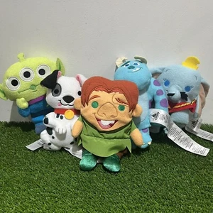 Disney Store  Soft Plush Toy Bundle Sully, Hunchback, Dumbo, Alien, Dalmatian 7" - Picture 1 of 12