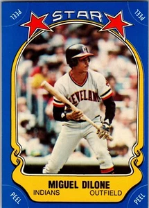 1981 Fleer Miguel Dilone Star Sticker #86 - Cleveland Indians - Free Shipping - Imagen 1 de 2