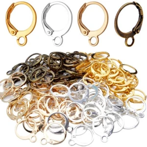 20pcs Fashion Hooks Wire Settings Base For Earrings DIY Jewelry Making Findings - Picture 1 of 26