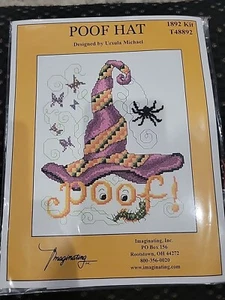 Poof Hat by Imaginating cross stitch Kit 1892 New Unopened - Picture 1 of 9