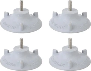 Set of 4 Replacement Feet Large Rubber Suction Cups Shower Chair Bedside Commode - Picture 1 of 4