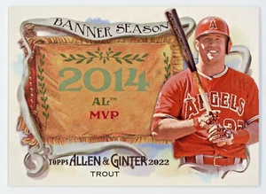 Carta da baseball 2022 Topps Allen & Ginter BS-21 Mike Trout Los Angeles Angels - Foto 1 di 2