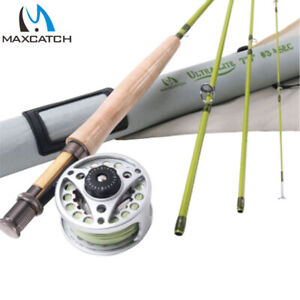 Maxcatch 1/2/3WT Fly Rod Combo Medium-Fast Fly Fishing Rod & Fly Reel & Fly line