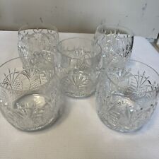 5 Waterford Crystal Seahorse Double Old Fashioned Glass 4027713 3.75x3