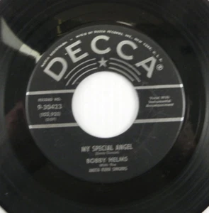 Bobby Helms – My Special Angel ~ 1957 Decca 45 RPM Single Vinyl Record EX - Picture 1 of 4
