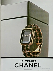 PRESSEWERBUNG 1988 LE TEMPS CHANEL UHR VERGOLDET - Bild 1 von 1