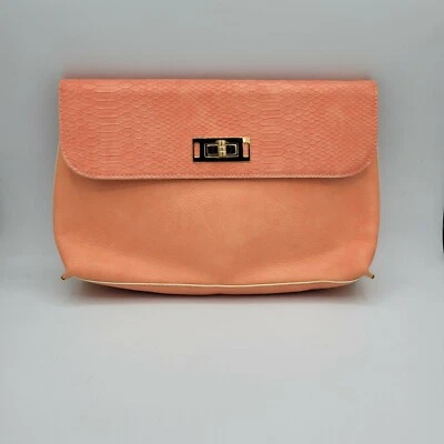 Dorothy Perkins Hands Purse Women Rose gold Clutch One Size. Pink and gold - Image 1 of 4