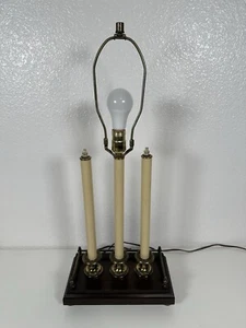 Vintage Table Desk 3-way Lamp Candelabra Candlestick Style Deco Art MCM - Picture 1 of 15