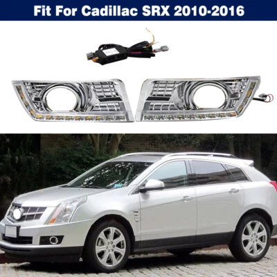 Luces de circulación diurna LED DRL luces antiniebla intermitentes para Cadillac SRX 2010-2016 Foto 1 de 4