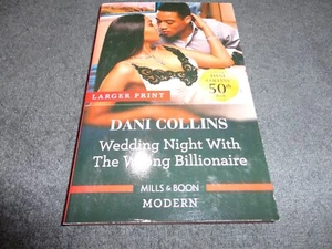 WEDDING NIGHT WITH THE WRONG BILLIONAIRE BY DANI COLLINS #MILLS & BOON#MODERN# - Picture 1 of 2