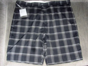 Greg Norman Signature Series Golf Shorts Men's Size 42 Gray Plaid NEW with Tags - Picture 1 of 7