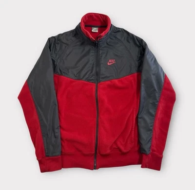 Chaqueta polar Nike para hombre XL gris rojo cremallera completa ropa deportiva Foto 1 de 4