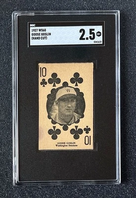 1927 W60 Goose Goslin (Hand Cut) - SGC 2.5 - Image 1 of 2
