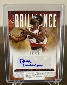 2012-13 Panini Mark of Brilliance #129 Buck Williams /199 Autograph Auto BLAZERS - Picture 1 of 2