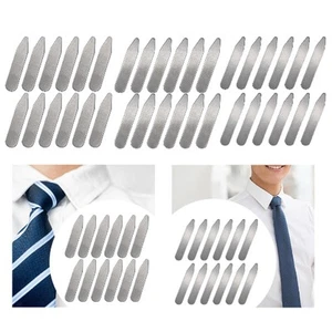 12Pcs Collar Stays, Men's Suit Accessories Anti Warping Metal Collar Support - Picture 1 of 22
