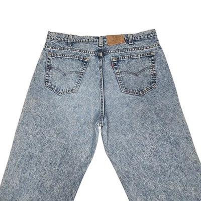 Jeans de mezclilla lavados ácidos vintage años 90 Levi's 540 calce relajado 38x34 hechos en EE. UU. Foto 1 de 4