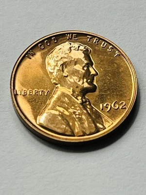 1962 Lincoln cent Double Die Obverse Gem Proof DDO-026 - Image 1 of 4