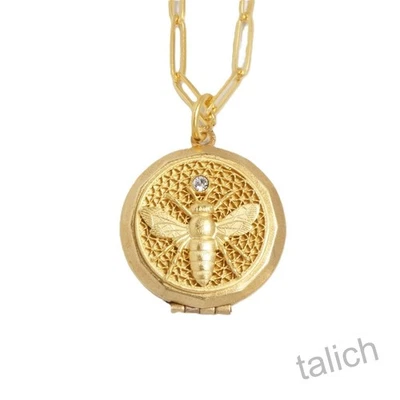 Collar Colgante Medallón Abeja Chapado en Oro La Vie Parisienne Catherine Popesco Foto 1 de 4