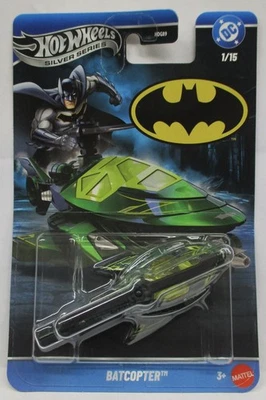 2025 HOT WHEELS SILVER SERIES * S CASE * BATCOPTER DC COMICS 1/15  - Image 1 of 2
