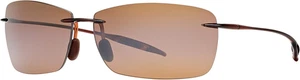 Gafas de sol rectangulares polarizadas Maui Jim Lighthouse, Rootbeer/Hcl bronce, una S - Imagen 1 de 4