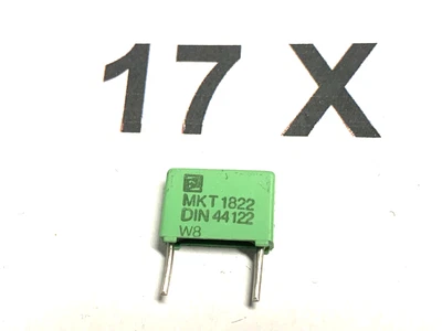 22nF, 0,022uF, 400V-, 200V~, 10%, MKT1822, Roederstein, MKT1822322405, 17 Stück