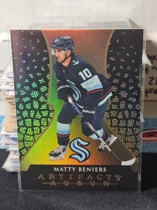 23-24 Artifacts Matty Beniers Aurum 🚨🚨🚨 Bounty Card Unscratched  - Picture 1 of 2