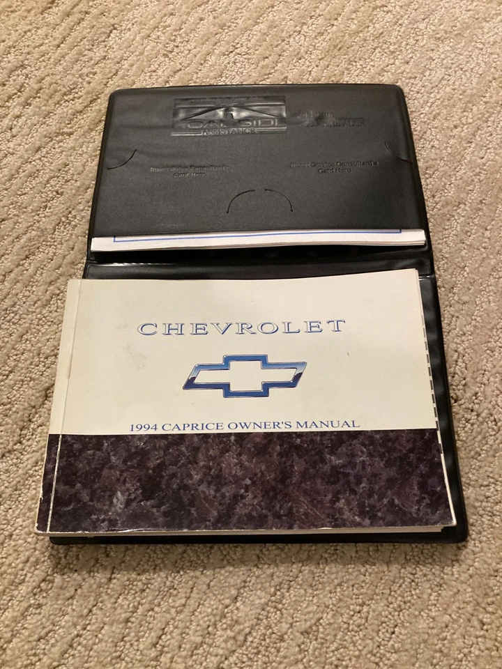 1994 CHEVROLET CAPRICE ОРИГИНАЛЬНОЕ РУКОВОДСТВО ПОЛЬЗОВАТЕЛЯ В ЧЕХЛЕ С ДОПОЛНИТЕЛЬНЫМИ КНИГАМИ - Изображение 1 из 1