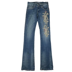 Trinity Ranch Montana West Jeans Gr. 1 Bootcut bestickt Strass Western - Bild 1 von 14