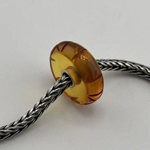 Trollbeads Bernstein geschnitzte Runen Bead NEU! #639 - Bild 1 von 6
