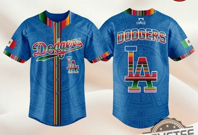 Camiseta de Noche Herencia Mexicana Dodgers Nombre Personalizado - Todas las Tallas Foto 1 de 4