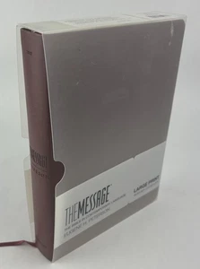 The Message Bible Large Print, Burgundy Eugene H Peter Contemporary Language - Picture 1 of 20