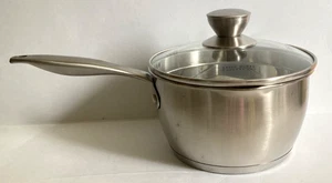 David Burke 2.4 Qt 2.3 L Gourmet Pro Regency II Stainless Saucepan w/ Lid - Picture 1 of 9