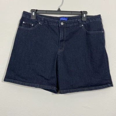 Pantalones cortos de jean negros Kim Roger’s talla 18 Foto 1 de 4