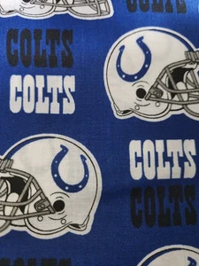 Indianapolis Colts NFL Cotton Fabric - 1 Yard = 36" Long 54" Wide - Picture 1 of 2