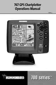 Humminbird 767 GPS Chartplotter 700 Series Owners Manual Instructions User Guide - Picture 1 of 6