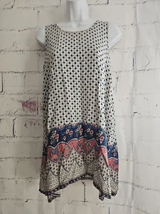 Charming Charlie Hi-low Handkerchief Hem Tunic Dress Small Sleeveless Multicolor - Picture 1 of 12